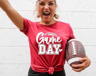 Game Day T-Shirt - Football Shirt - Football Mom Shirt - Sunday Football - Cute Football Shirt - Game Time