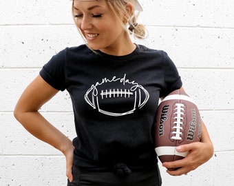 Game Day T-Shirt - Football Shirt - Football Mom Shirt - Sunday Football - Cute Football Shirt - Game Time