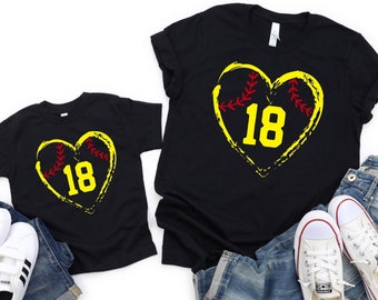 Personalized Softball T-shirt | Custom Softball Shirt | Kids Softball Shirt | Softball mom | Softball Sister | Softball Grandma