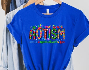 Autism Shirt - Autism Awareness - Accept Love Understand