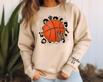 Custom Basketball Sweatshirt - Basketball Mom Crewneck - Basketball Sweatshirt - Basketball Grandma Shirt - Custom Shirt - Personalized