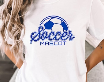Custom Soccer T-shirt | Mascot Shirt | School Pride | Soccer Gift | Spirit Wear | Mom Tee