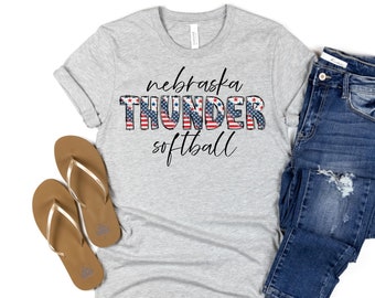 Custom Baseball T-shirt | Custom Softball Shirt | Patriotic Baseball | Patriotic Softball | 4th of July | Custom Shirt | Softball Mom | Team