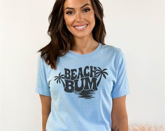 Beach Bum Shirt - Beach Shirt - Palm Trees - Summer Shirt - Vacation Shirt