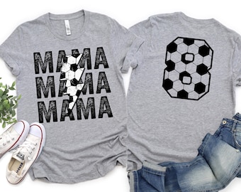 Soccer Mama Shirt - Custom Soccer Mama Tee - Soccer Mom T-shirt - Personalized Soccer Shirt