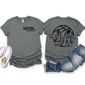 Personalized Basketball Mom T-shirt | Basketball Shirt | Basketball Mama Shirt | Basketball mom | Basketball Mom Gift | Twins | Girls