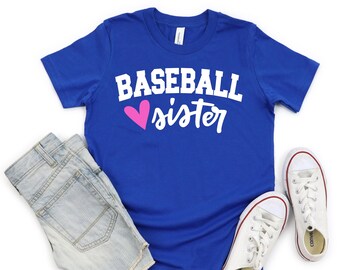 Baseball Sister T-Shirt | Baseball Sister Shirt | Baseball Shirt | Sibling Shirt