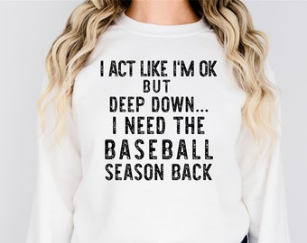 Baseball Sweatshirt - Baseball Shirt - Baseball Mom - Baseball Life - Baseball Fan Shirt