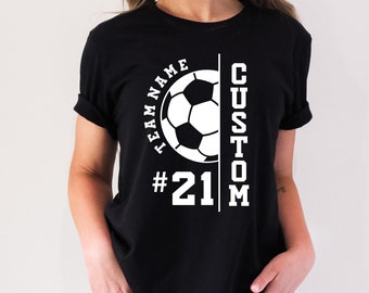 Custom Soccer Shirt - Soccer Tshirt - Personalized Soccer T-shirt - Mom Tees - Personalized - Custom Shirt - Soccer Mom