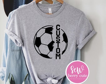 Soccer Shirt - Custom Soccer Shirt - Soccer Mom - Soccer Mama - Personalized Tshirt - Sports Mom - Soccer Grandma - Custom Shirt