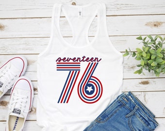 Patriotic Shirt - 1776 - America - Merica - 4th of July - USA - Tank Top