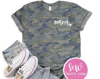 Mama Shirt - Mama Tee - Mom Shirt - Camo Mama Shirt - Gifts for Mom - Mother's Day Gift