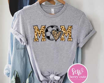 Soccer Shirt - Soccer Mom - Cheetah Print - Leopard - Soccer Tee