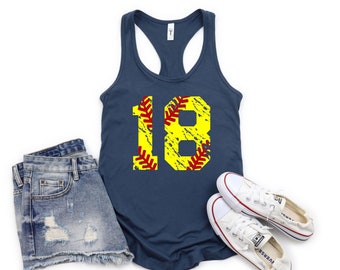 Personalized Softball Tank Top