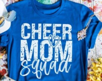 Cheer Mom Tshirt - Cheer Mom Squad- Cheer Mom - Cheer Shirt