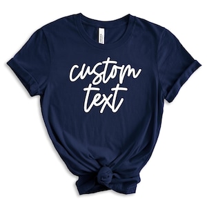 Custom Mascot Shirt, Bella Canvas Tee, Personalized Tshirt, School Spirit