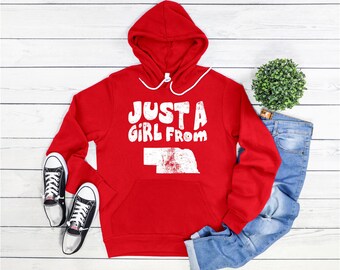 Just a Girl from Nebraska Shirt - State Pride - Roots - Home Town Proud