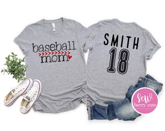 Baseball Shirt - Custom Baseball Shirts - Loud & Proud - Baseball Tees - Baseball Mom Shirt - Custom Mom Tees - Personalized