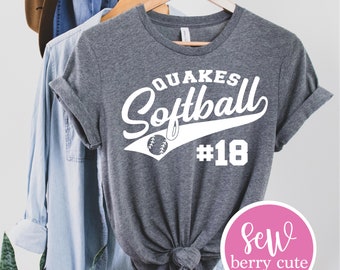 Softball Shirt - Custom Softball Shirts - Softball Tees - Softball Mom Shirt - Mom Tees - Personalized - Team Shirts