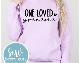 One Loved Grandma, Hoodie, Christmas Gift