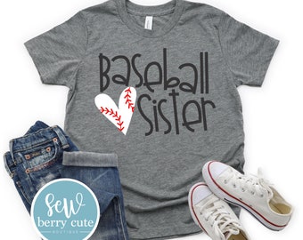 Baseball Sister T-Shirt, Baseball Sister Shirt, Baseball Sister , Baseball T-shirt