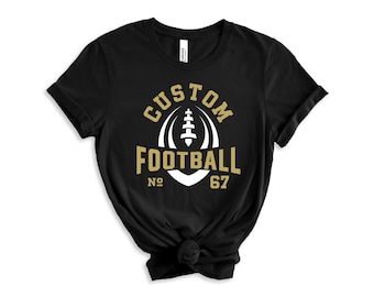 Custom Football Shirt – Personalized Bella Canvas Unisex Tee | Game Day Team Spirit Top