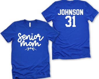 Senior Basketball Mom Shirt | Custom Name and Number | Game Day Shirt | Senior Night Shirt | Sports Mom Gift