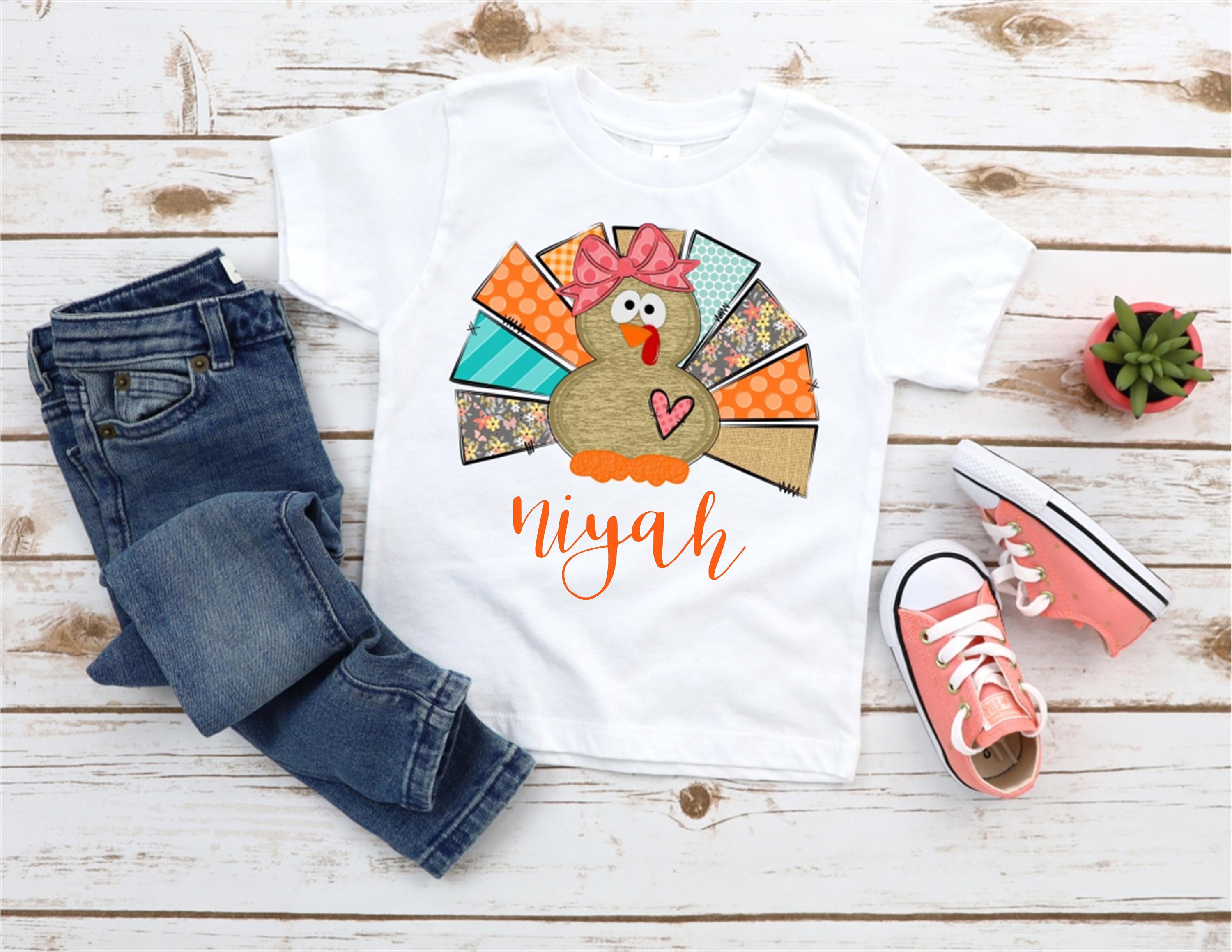 Boy Turkey Tee, Personalized, INFANT/TODDLER Thanksgiving Shirt