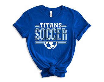 Custom Soccer T-shirt | Mascot Shirt | Soccer Shirt | School Pride | Soccer Gift | Spirit Wear