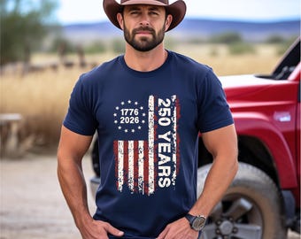 Flag - Patriotic Shirt - 4th of July - 250 years