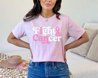 Breast Cancer Awareness T-shirt - Fight Cancer - Pink Ribbon - Cancer Survivor - In October We Wear Pink