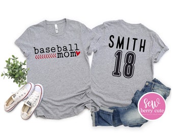 Baseball Shirt - Custom Baseball Shirts - Loud & Proud - Baseball Tees - Baseball Mom Shirt - Custom Mom Tees - Personalized