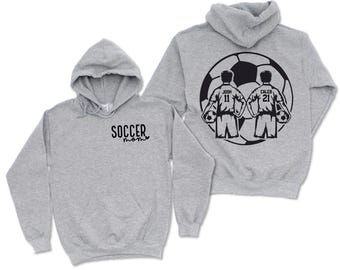 Custom Soccer Hoodie - Personalized Soccer Hoodie - Soccer Mom Hoodie - Mother's Day Gift for Soccer Mama - Personalized Boys Soccer  Hoodie