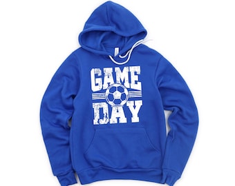 Soccer Game Day Hoodie, Bella Canvas Unisex Pullover, Custom