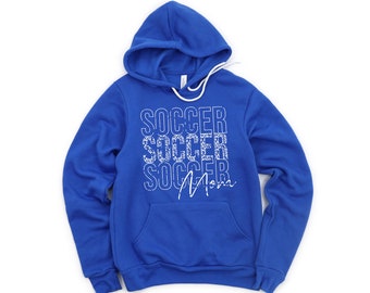 Soccer Mom Hoodie - Soccer Mama - Leopard Soccer Mom Shirt - Women's Hoodie - Soccer Mom GIft