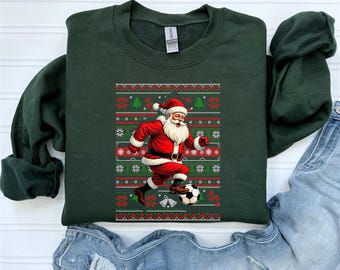 Ugly Sweater Soccer Crewneck - Christmas Sweatshirt