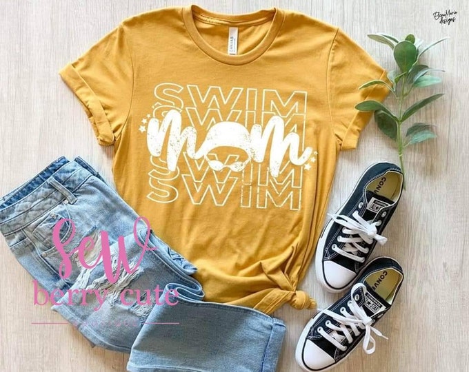 Swim Mom Tank Top Swim Team Mom Swim Team Mom Shirts Etsy