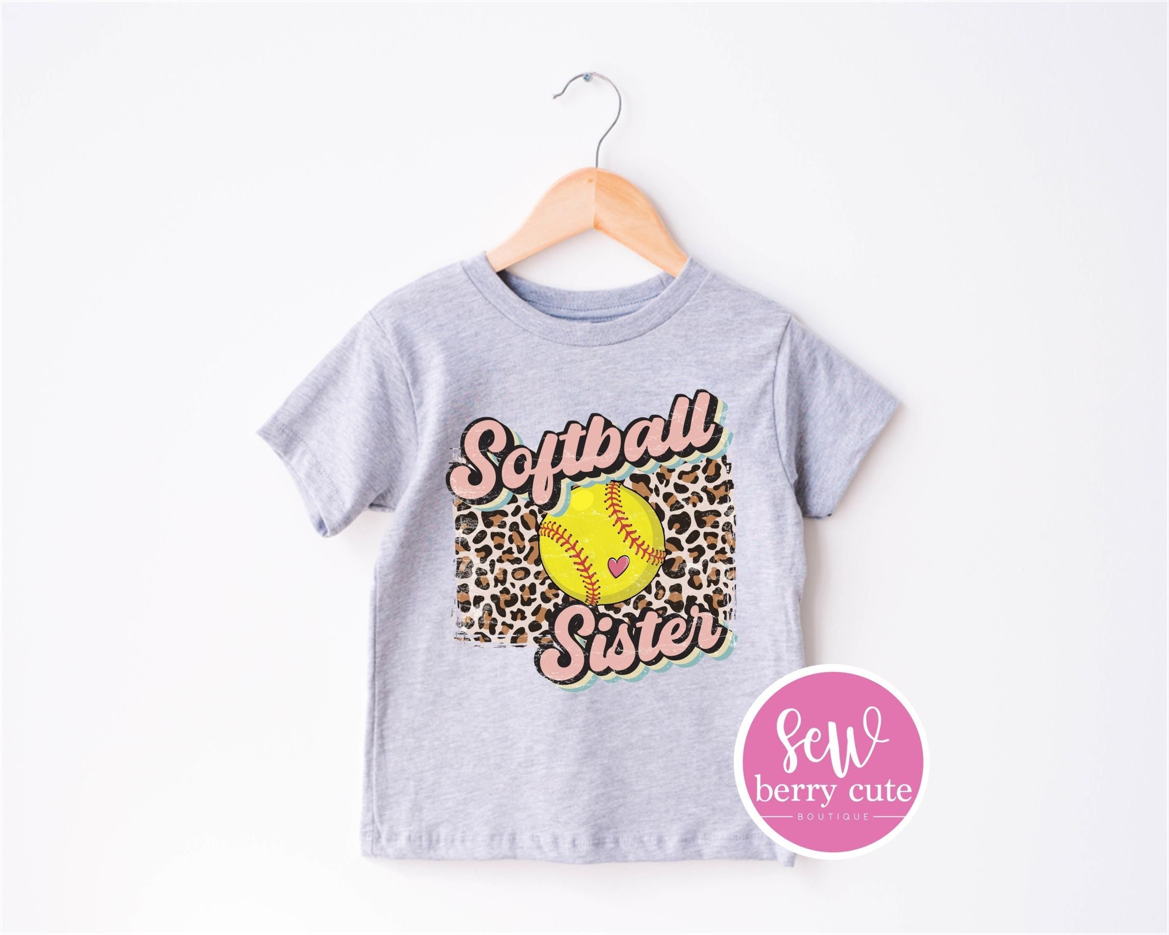 Softball-Little Sister Biggest Fan T-Shirt Softball-Little Sister Biggest Fan T-Shirt