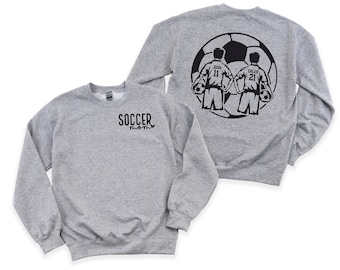 Custom Soccer Sweatshirt - Personalized Soccer Shirt - Soccer Mom Crewneck - Mother's Day Gift for Soccer Mama - Boys Soccer Sweatshirt