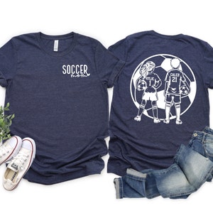 Camiseta personalizada para mamá futbolera / Camiseta de fútbol / Camiseta de mamá futbolera / Mamá futbolera / Regalo para mamá futbolera / Jugadores de fútbol para niño y niña