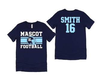 Personalized Football Shirt | Custom Team Name Tee | Bella+Canvas Unisex Football Shirt | Football Mom | Game Day Shirt