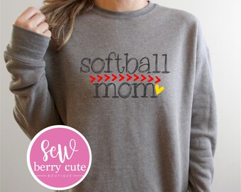 Softball Sweatshirt - Softball Mama - Game Day - Softball Mom - Softball Fan