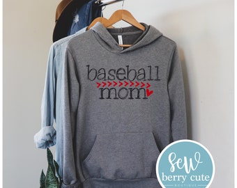 Baseball Mom Hoodie - Baseball Hoodie - Baseball Mom - Baseball Mama - Baseball Life