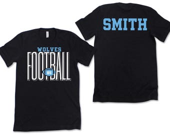 Custom Football T-shirt - Football Shirt - Custom Shirt - Personalized Shirt