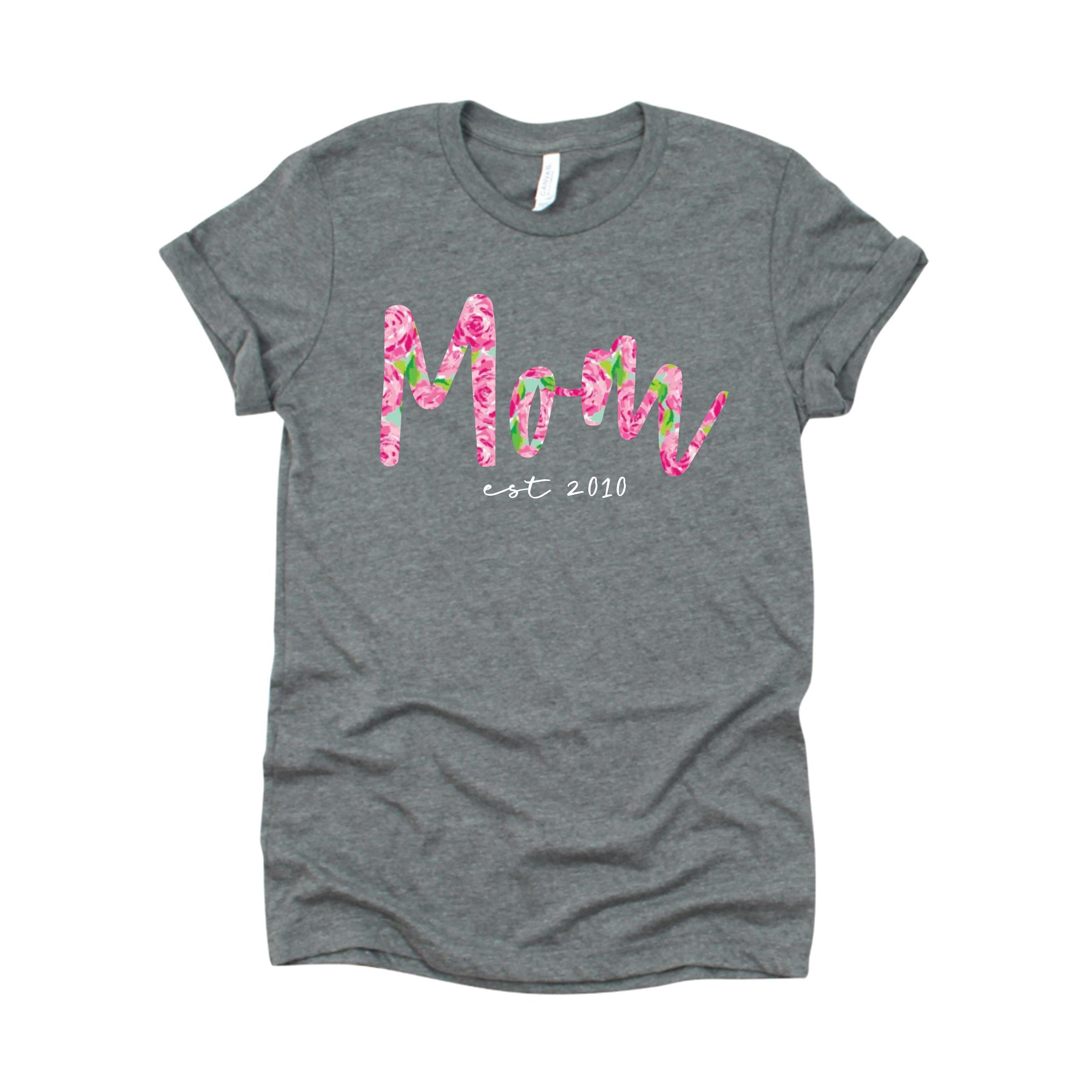 Mom Shirt, Mom Established, Mama Shirt