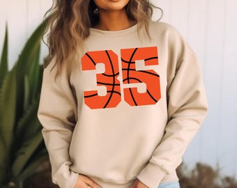 Custom Basketball Sweatshirt - Basketball Mom Crewneck - Basketball Sweatshirt - Basketball Player Shirt - Custom Shirt - Personalized