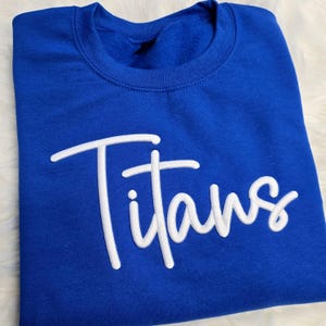 Titans 3D Embroidered Crewneck