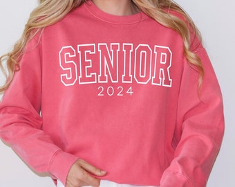 Custom Senior Graduation Year Comfort Colors Sweatshirt - Graduation Year Crewneck - Personalized Sweatshirt