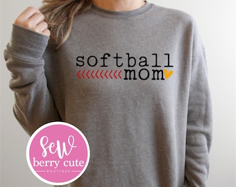 Softball Sweatshirt - Softball Mama - Game Day - Softball Mom - Softball Fan
