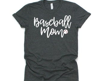 Baseball Mom T-Shirt, Baseball Mom